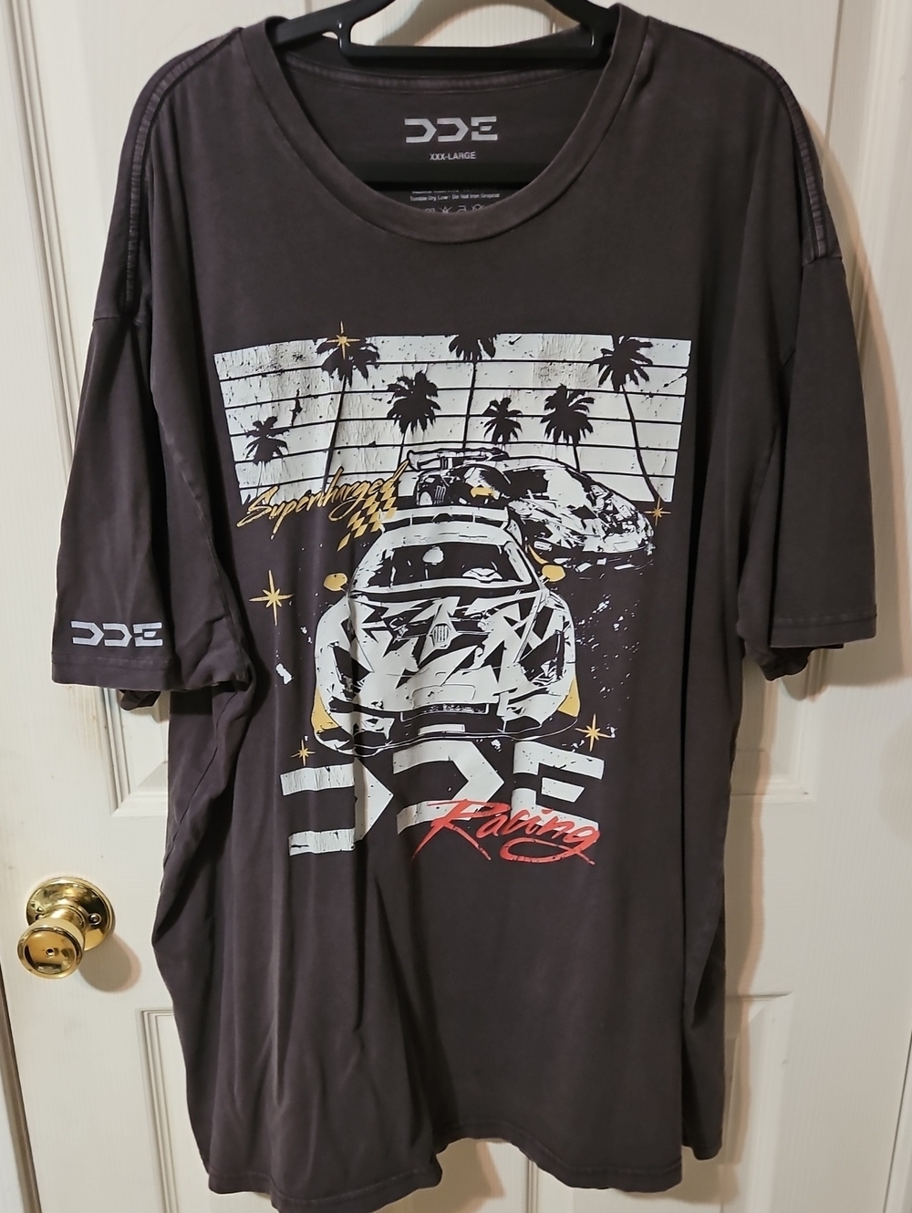 Black Graphic Racing Tee
